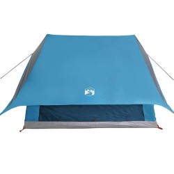 Tente familiale A-Frame bleue pour 7 personnes, imperméable 