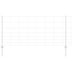 Poteaux de clôture 22 pcs U-Canel 100 cm Acier galvanisé 