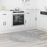 Tapis shaggy avec dos en latex Gris ø120 cm 