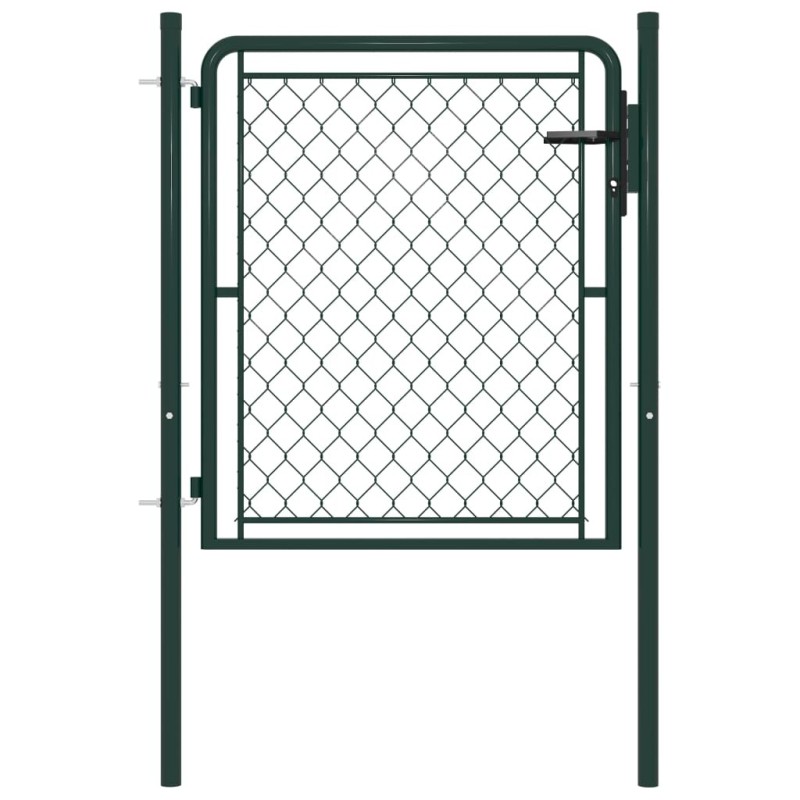 Portillon Acier 100x100 cm Vert 