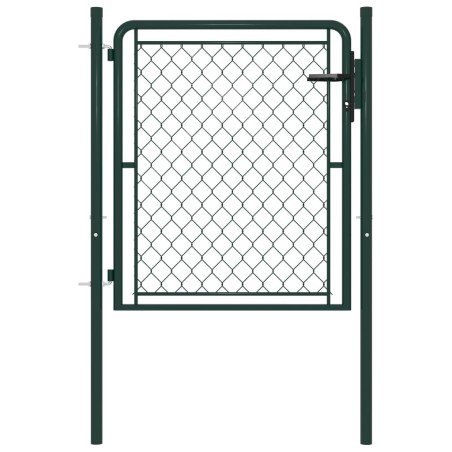 Portillon Acier 100x100 cm Vert 
