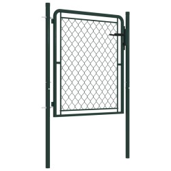 Portillon Acier 100x100 cm Vert 