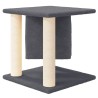 Arbre à chat avec griffoirs en sisal Gris foncé 37 cm 
