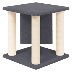 Arbre à chat avec griffoirs en sisal Gris foncé 37 cm 