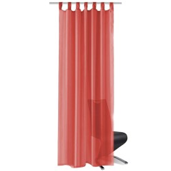 Rideau occultant 2 pcs Voile 140 x 225 cm Rouge 