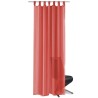 Rideau occultant 2 pcs Voile 140 x 225 cm Rouge 
