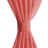 Rideau occultant 2 pcs Voile 140 x 225 cm Rouge 