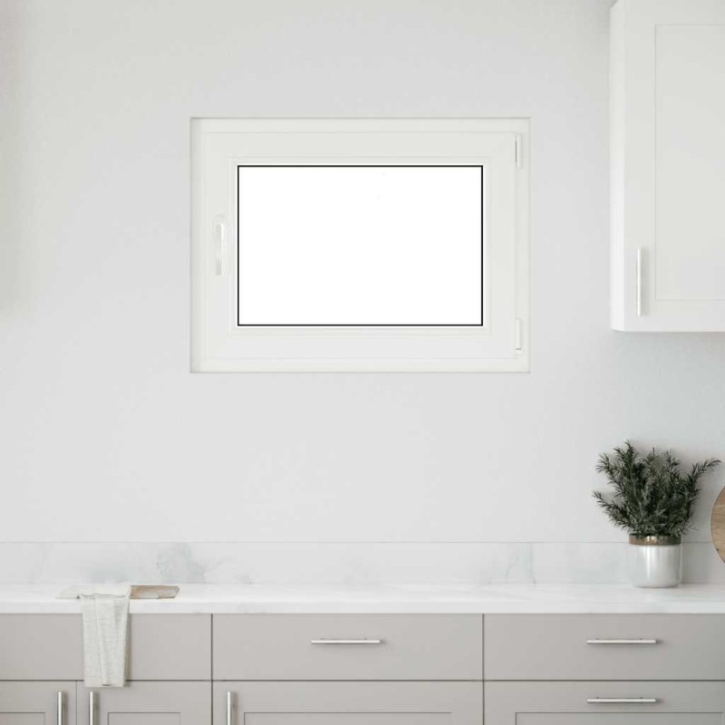 Fenêtre de sous-sol« RISOR » 80 x 60 cm oscillo-battante DIN droite anthracite 