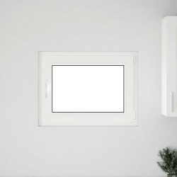 Fenêtre de sous-sol« RISOR » 80 x 60 cm oscillo-battante DIN droite anthracite 