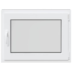 Fenêtre de sous-sol« RISOR » 80 x 60 cm oscillo-battante DIN droite anthracite 