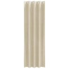 Rideaux occultants avec œillets 2 pcs en velours crème 