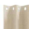 Rideaux occultants avec œillets 2 pcs en velours crème 