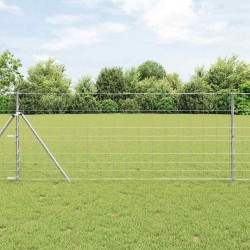 Clôture de champ 1 x 25 m en acier galvanisé 