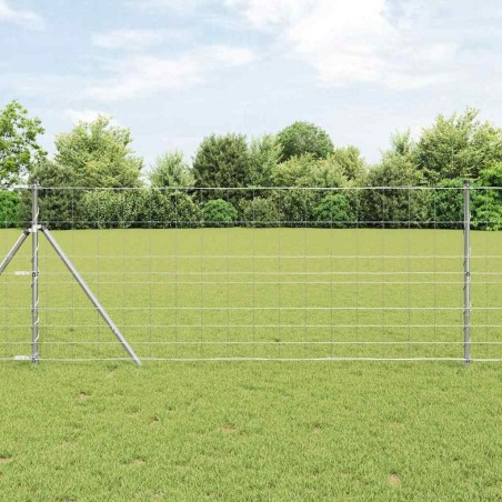 Clôture de champ 1 x 25 m en acier galvanisé 