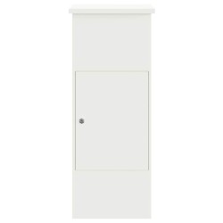 Boîte de dépôt de colis Blanc 44.5 x 29 x 110.5 cm Acier 