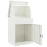 Boîte de dépôt de colis Blanc 44 x 35 x 59 cm Acier 