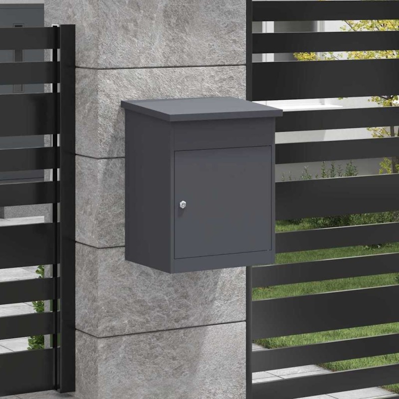 Boîte de dépôt de colis Anthracite 44 x 35 x 59 cm Acier 