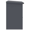 Boîte de dépôt de colis Anthracite 44 x 35 x 59 cm Acier 