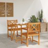 Chaises de jardin 2 pcs 56x56x90 cm Bois massif d'acacia 