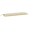 Coussin de banc de jardin beige 150x50x7 cm tissu oxford 