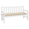 Coussin de banc de jardin beige 150x50x7 cm tissu oxford 