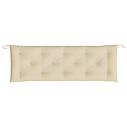 Coussin de banc de jardin beige 150x50x7 cm tissu oxford 
