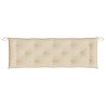 Coussin de banc de jardin beige 150x50x7 cm tissu oxford 