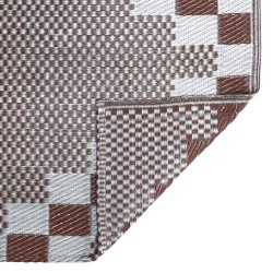 Tapis d'extérieur ARAKIL Marron et blanc Polypropylène 300 x 400 cm 