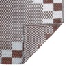 Tapis d'extérieur ARAKIL Marron et blanc Polypropylène 300 x 400 cm 