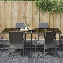 Tapis d'extérieur ARAKIL Gris Polyester 300 x 400 cm 