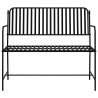 Banc d'extérieur Noir Métal Standard Durable Banc d'extérieur 