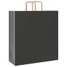 Sacs en papier 50 pcs avec poignées noir 45x17x48 cm 