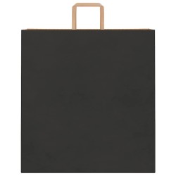 Sacs en papier 50 pcs avec poignées noir 45x17x48 cm 
