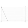 Set de poteaux de clôture 2 pièces Acier galvanisé 10 x 1.5 m 