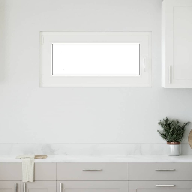 Fenêtre de sous-sol« RISOR » 100 x 50 cm oscillo-battante DIN gauche blanche 