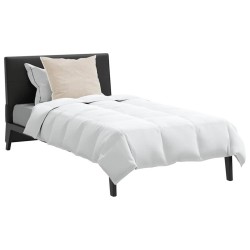 Couette avec oreiller 2 pcs Blanc 140 x 200 cm Bas 