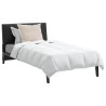 Couette avec oreiller 2 pcs Blanc 140 x 200 cm Bas 