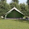 Tente A-Frame pour 7 personnes, verte et étanche. 