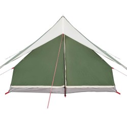 Tente A-Frame pour 7 personnes, verte et étanche. 