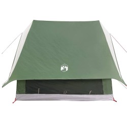 Tente A-Frame pour 7 personnes, verte et étanche. 