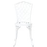 Chaises de jardin 2 pcs Aluminium coulé blanc 