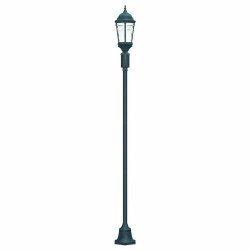 Lampadaire de jardin à 2 lampes E27 Vert 220 cm en aluminium 
