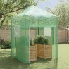Serre avec toit Vert 200 x 200 x 300 cm Acier 