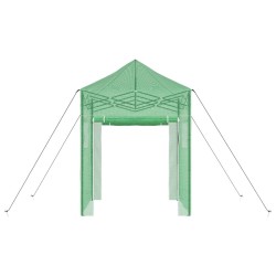 Serre avec toit Vert 200 x 200 x 300 cm Acier 