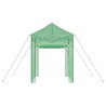 Serre avec toit Vert 200 x 200 x 300 cm Acier 