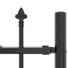 Clôture de jardin Gris 190 cm Acier peint par poudre 