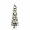 Sapin de Noël mince Blanc 180 cm PVC 