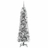 Sapin de Noël mince Blanc 180 cm PVC 