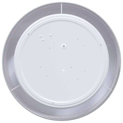 Plafonnier étoilé gris Ø 30 cm en tissu E27 