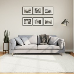 Tapis OVIEDO à poils courts crème 200x200 cm 